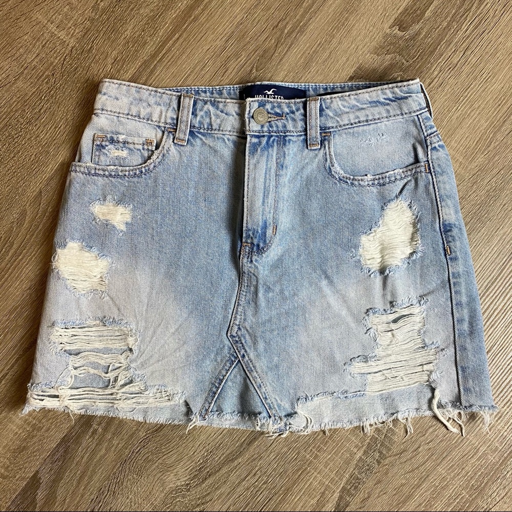 Denim High Waist Skirt